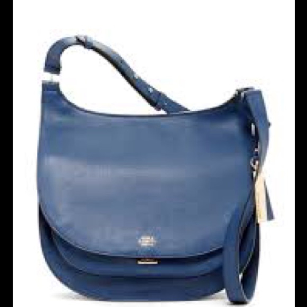 New Vince Camuto Elyza Leather Saddle Bag